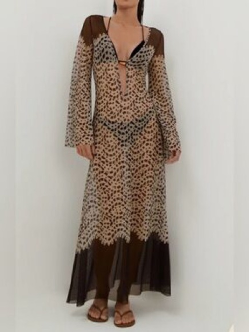 Caroline Constas  Maxi Cover-Up Dress